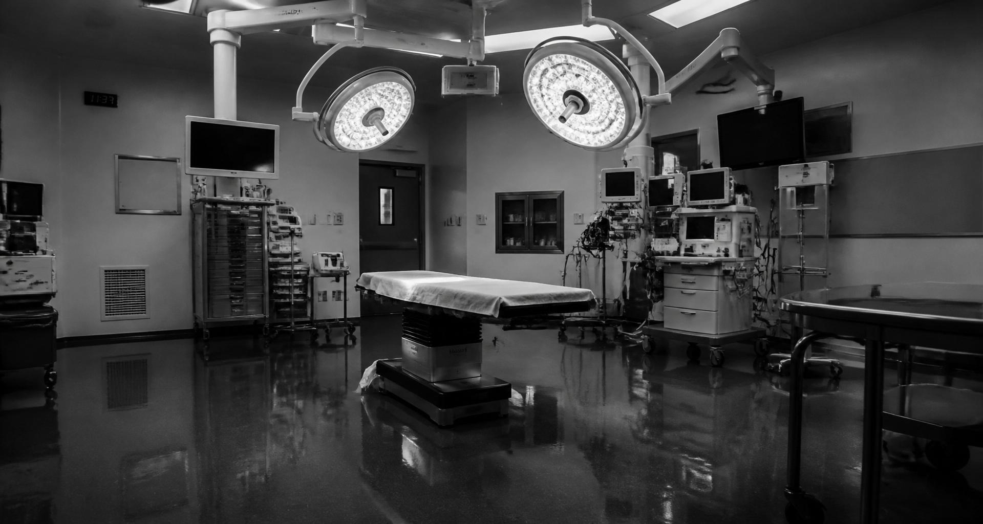 Empty operating room ready for the next case